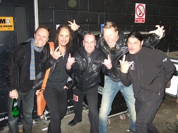 Jeff 'Mantas' Dunn with Metallica